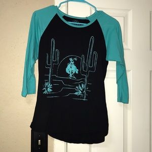 Crazy Train 3/4 length top